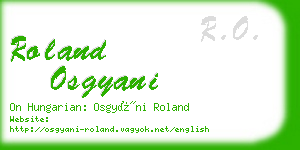 roland osgyani business card